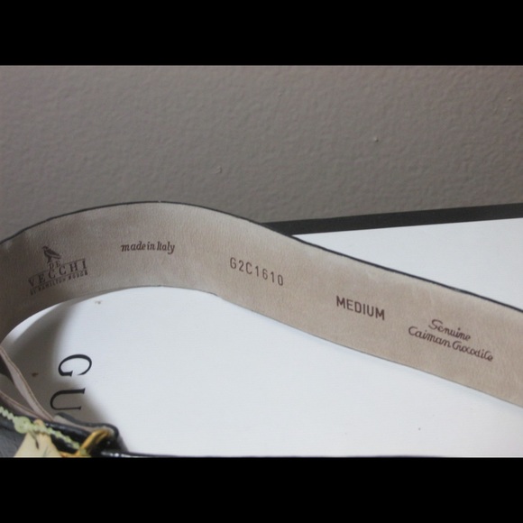 DE VECCHI by Hamilton Hodge Caiman Crocodile Belt